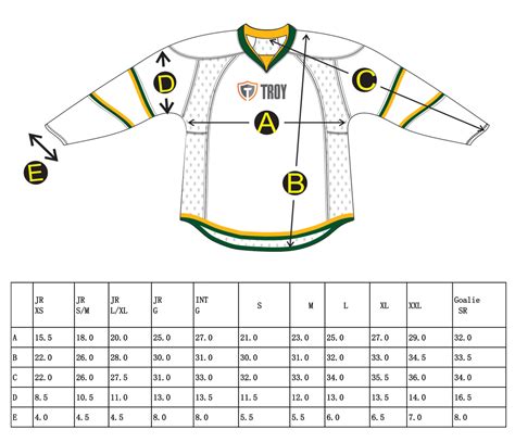 adidas replica jersey size chart|nhl authentic jersey sizing.